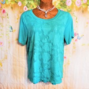 NWT Sweet Seafoam Teal Textured Top